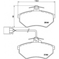 8DB 355 017-971 HELLA Комплект тормозных колодок, дисковый тормоз