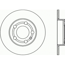 BDR1668.10 OPEN PARTS Тормозной диск