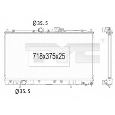 723-1011 TYC Радиатор, охлаждение двигателя