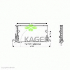 94-5045 KAGER Конденсатор, кондиционер