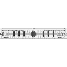 BBH6099 BORG & BECK Тормозной шланг