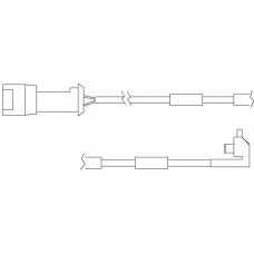 WS0121A KAWE Сигнализатор, износ тормозных колодок