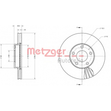 6110231 METZGER Тормозной диск