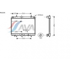 PEA2200 AVA Радиатор, охлаждение двигателя