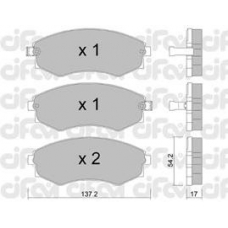 822-188-0 CIFAM Комплект тормозных колодок, дисковый тормоз