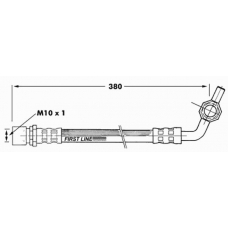 FBH7233 FIRST LINE Тормозной шланг