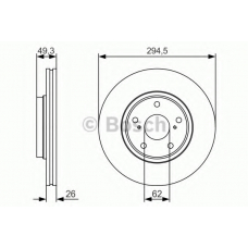 0 986 479 S59 BOSCH Тормозной диск