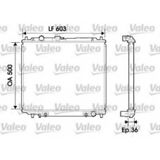 734148 VALEO Радиатор, охлаждение двигателя