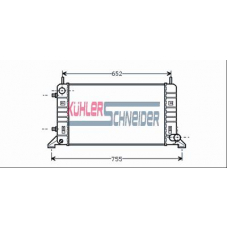 1801801 KUHLER SCHNEIDER Радиатор, охлаждение двигател