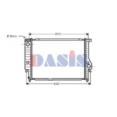 050990N AKS DASIS Радиатор, охлаждение двигателя