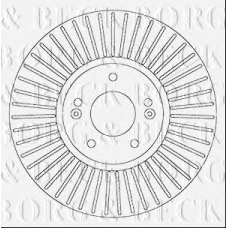 BBD6065S BORG & BECK Тормозной диск