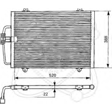 30R0036 ELECTRO AUTO Конденсатор, кондиционер