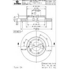 09.5584.11 BREMBO Тормозной диск