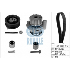56368701 RUVILLE Водяной насос + комплект зубчатого ремня