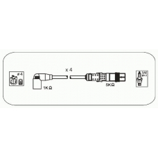 ABM82 JANMOR Комплект проводов зажигания