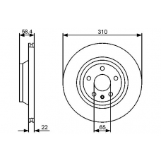 0 986 479 466 BOSCH Тормозной диск