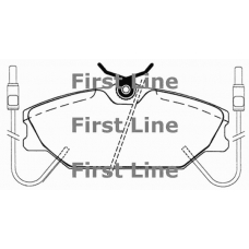 FBP1051 FIRST LINE Комплект тормозных колодок, дисковый тормоз