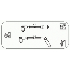 JP327 JANMOR Комплект проводов зажигания