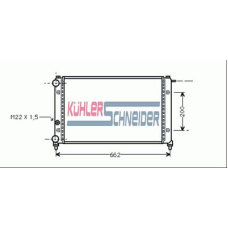 2300901 KUHLER SCHNEIDER Радиатор, охлаждение двигател