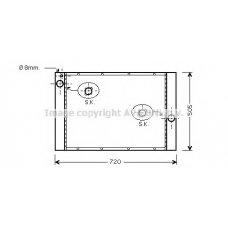 BW2284 AVA Радиатор, охлаждение двигателя