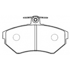 AKD-1009 ASVA Комплект тормозных колодок, дисковый тормоз