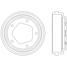 MBD015 MINTEX Тормозной барабан