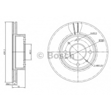 0 986 BB4 309 BOSCH Тормозной диск