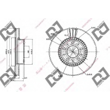 BD1829 DJ PARTS Тормозной диск