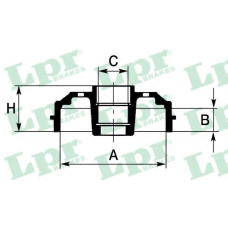 7D0402 LPR Тормозной барабан