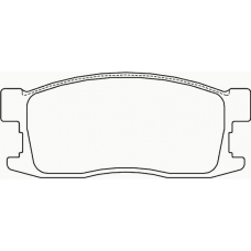 MDB1394 MINTEX Комплект тормозных колодок, дисковый тормоз