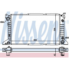 62243 NISSENS Радиатор, охлаждение двигателя
