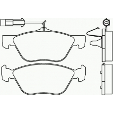 P 23 116 BREMBO Комплект тормозных колодок, дисковый тормоз