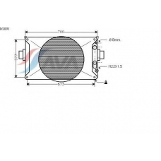 IV2035 AVA Радиатор, охлаждение двигателя