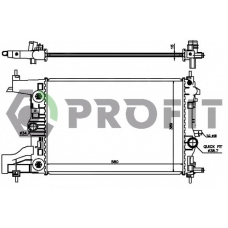 PR 5056A2 PROFIT Радиатор, охлаждение двигателя
