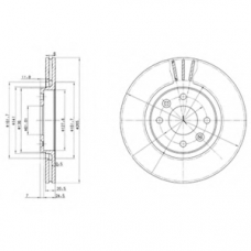 BG2448 DELPHI Тормозной диск