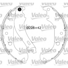 553866 VALEO Комплект тормозных колодок