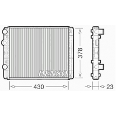 DRM32030 DENSO Радиатор, охлаждение двигателя