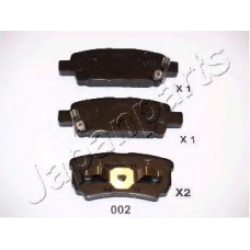 PP-002AF JAPANPARTS Комплект тормозных колодок, дисковый тормоз