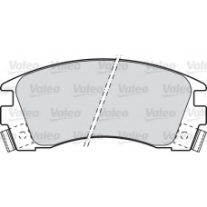 598840 VALEO Комплект тормозных колодок, дисковый тормоз