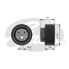 T41109 GATES Натяжной ролик, ремень грм