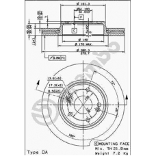 09.8936.10 BREMBO Тормозной диск