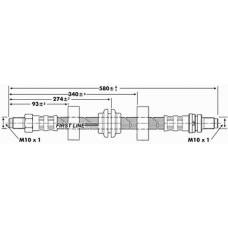 FBH6597 FIRST LINE Тормозной шланг