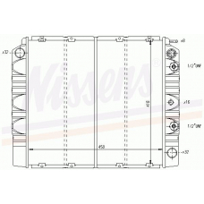 65532 NISSENS Охладитель, охлаждение двигателя