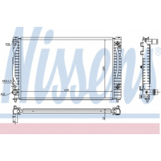 60494 NISSENS Радиатор, охлаждение двигателя