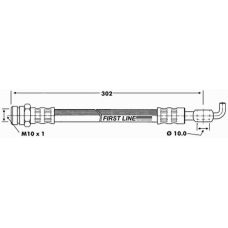 FBH6373 FIRST LINE Тормозной шланг