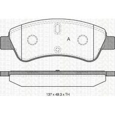 8110 28020 TRIDON Brake pads - front