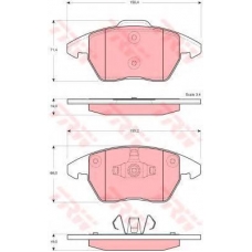 GTD1147 TRW Комплект тормозов, дисковый тормозной механизм