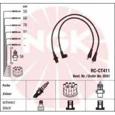 0591 NGK Комплект проводов зажигания