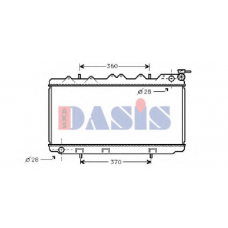 071460N AKS DASIS Радиатор, охлаждение двигателя