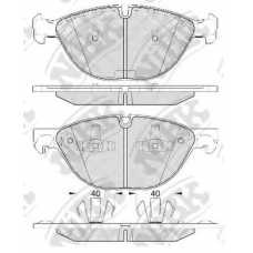 PN0493 NiBK Комплект тормозных колодок, дисковый тормоз